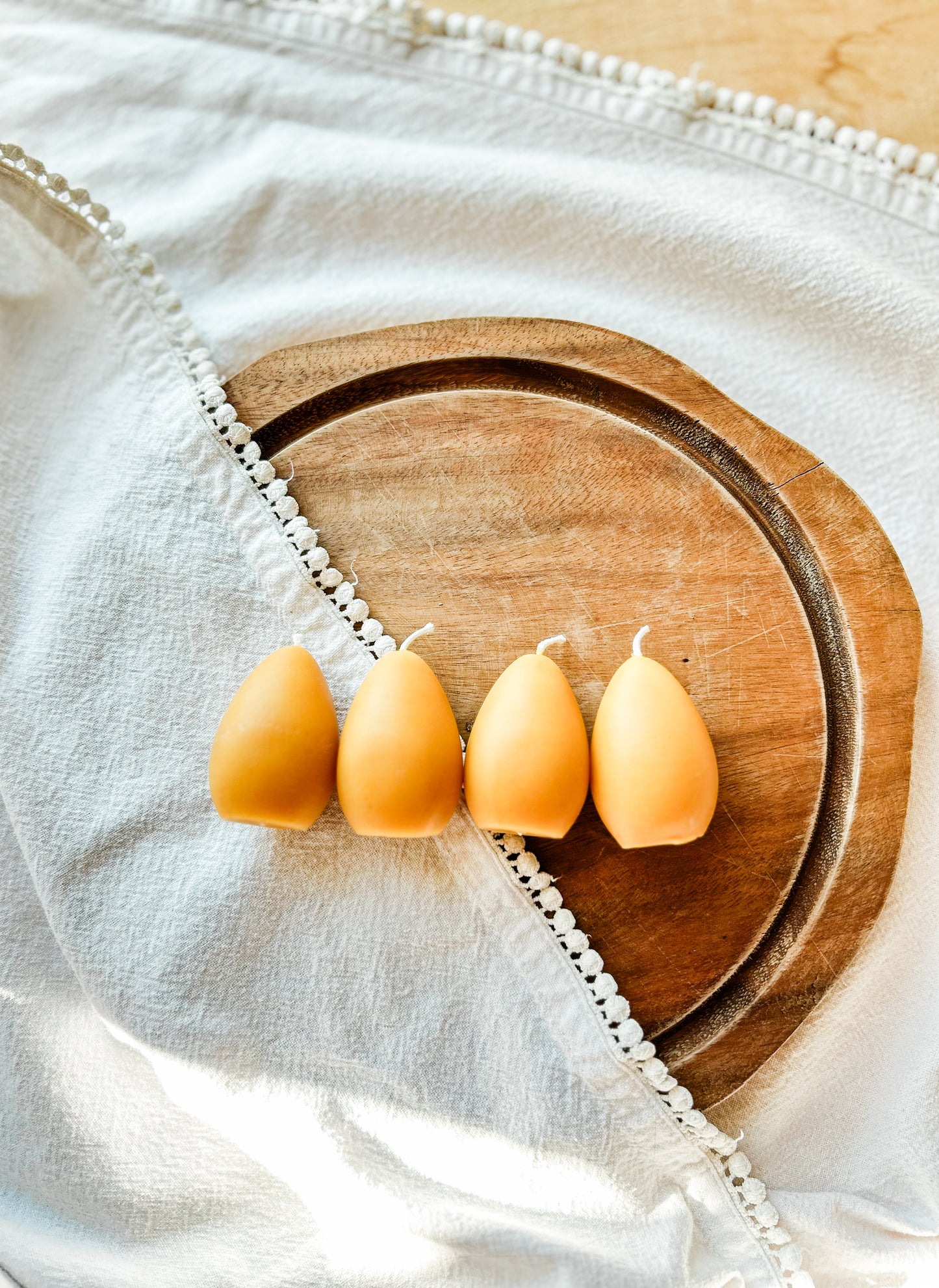Beeswax Easter Egg Candles