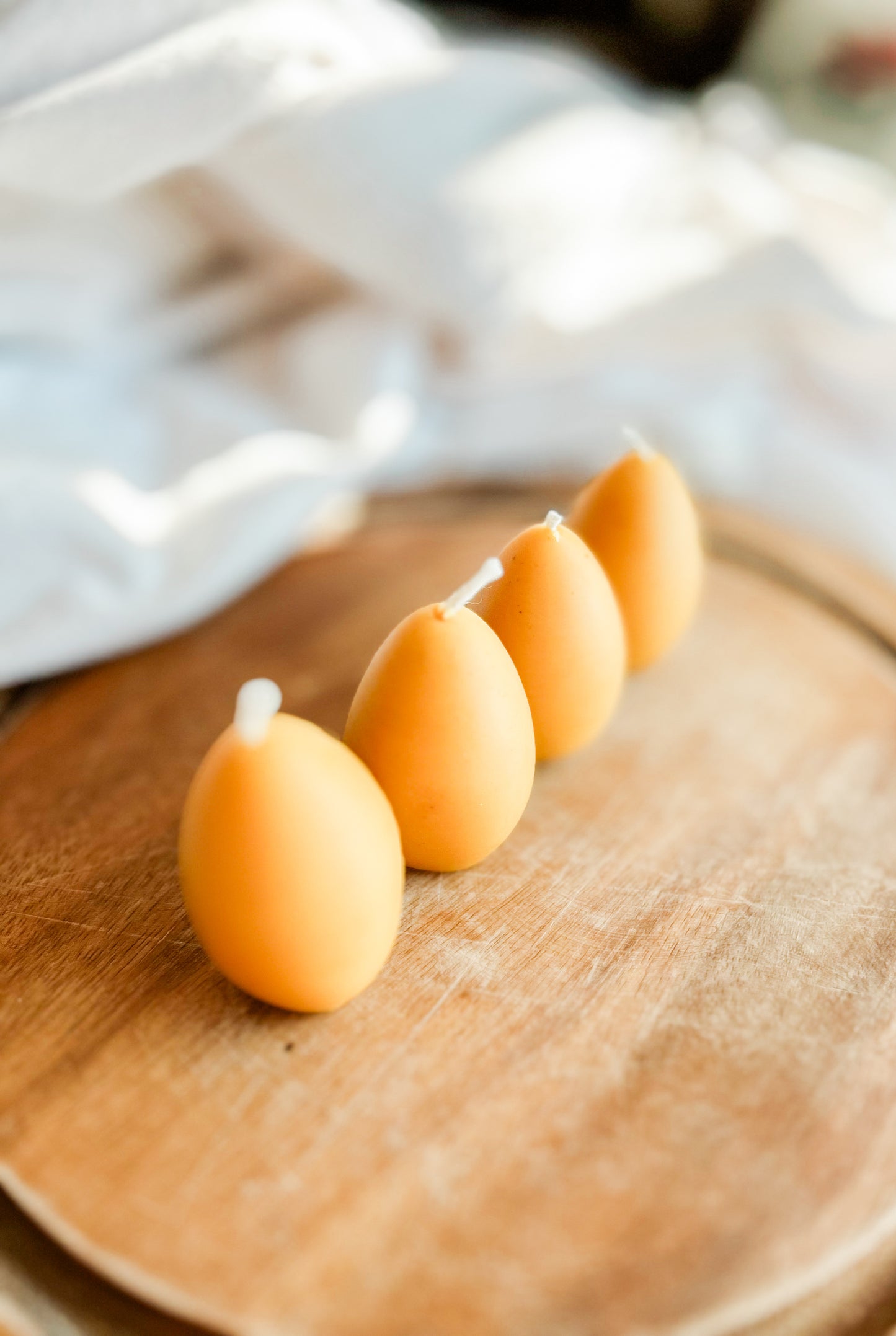 Beeswax Easter Egg Candles