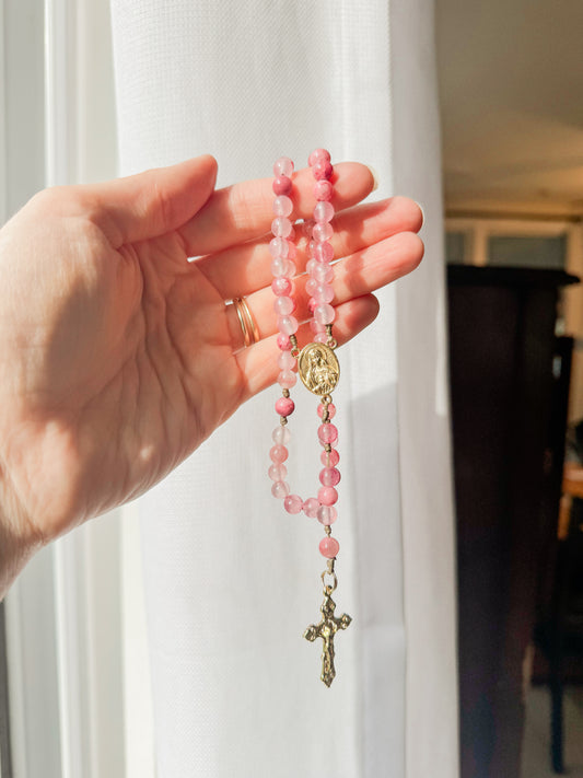 Sacred and Immaculate heart mini rosary