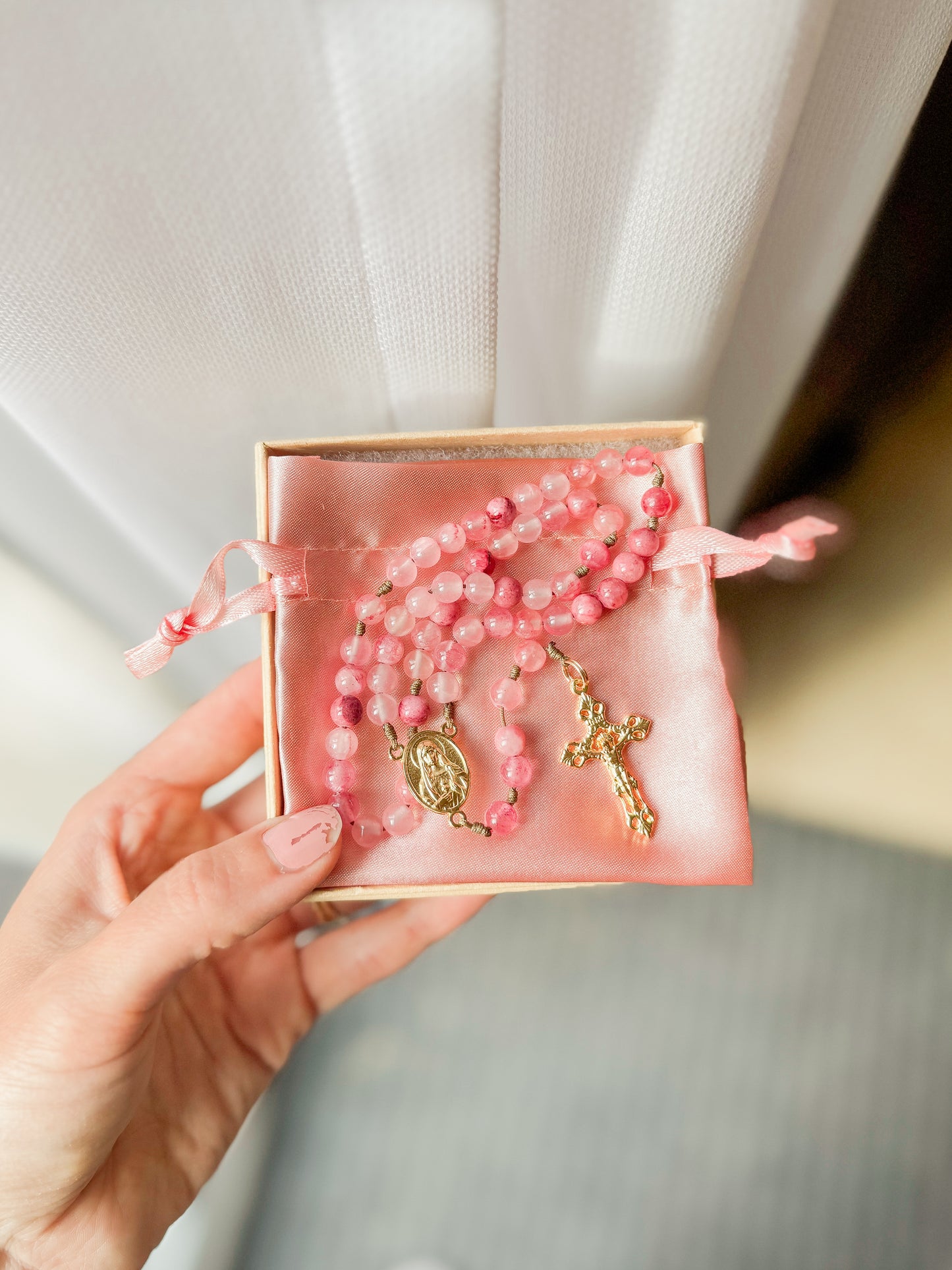 Sacred and Immaculate heart mini rosary