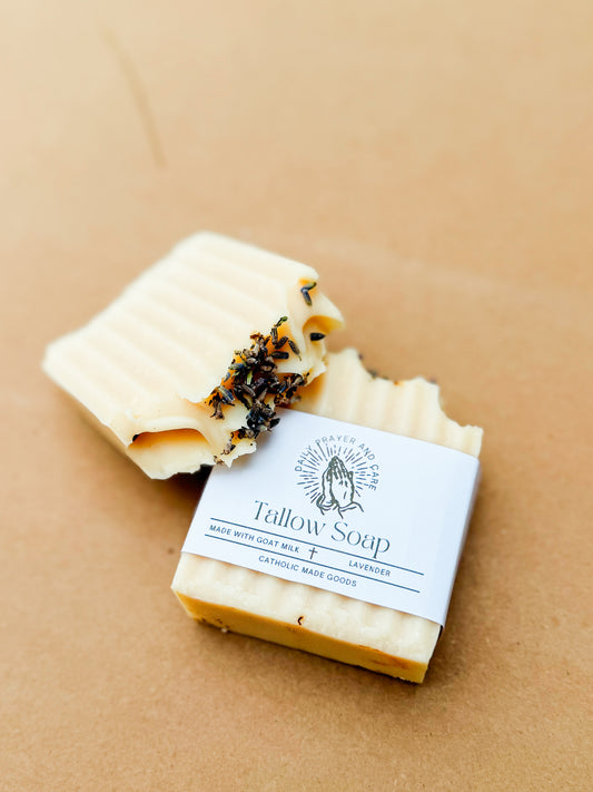 Tallow Soap - Lavender goat milk